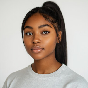 A 21-year-old African American woman from California with a clea...