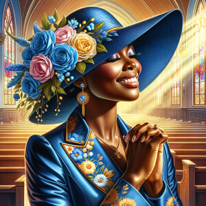 create a realistic airbrushed illustration of an African America...