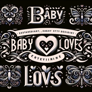 Different shaped logos for (Baby loves) logo
Use butterflies and...