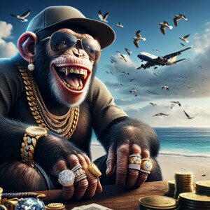 🍎🍏Tatémika

Prompt: Hyperrealistic image of a cheerful chimpan...