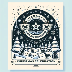 Christmas celebration invitation card of Sharanam Animal Care An...