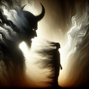 Creating an image to represent the complex emotions and determin...