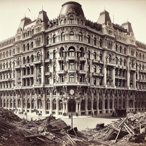 The Grand Hotel Ritz, Budapest, Hungary. Built in 1912. Destroye...