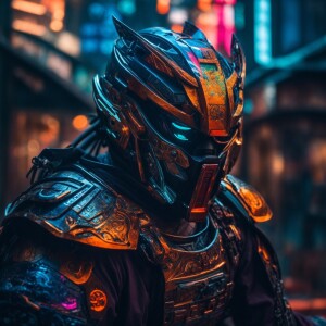 Cyborg's samurais, HDR, masterpiece, ultra-detailed, ultra-real...