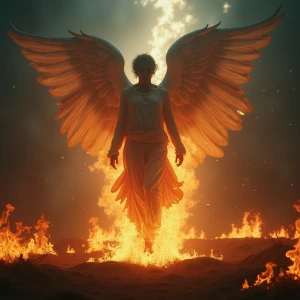 No angel will save what’s already burning,, ultra-detailed, ultr...