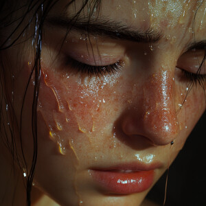 The tears you left behind, 8k resolution, HDR, ultra-detailed ul...