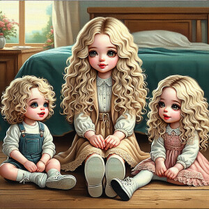 Hyper realistic glossy very detailed oil painting chibi African...