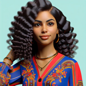 Chubby but beautiful Latina woman