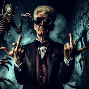 🖕😎🖕, horror core,  detailed character