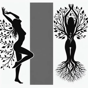 Design a black and white vector silhouette of a woman's side pro...