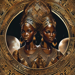 hypnotic mesmerizing ebony african goddesses in fantastic africa...