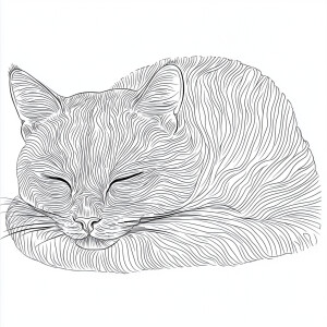 Generate a coloring book-style image in hyper realistic style fe...