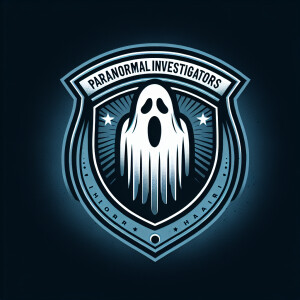 Create a horror-inspired logo for a paranormal investigation tea...