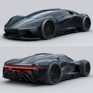 Here's a reimagined prompt for a futuristic car concept based on...