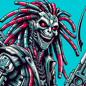 Joker in the style of Yautja's (Hunter Predator)