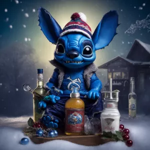 An intricately detailed and Disney-inspired zombified version of...