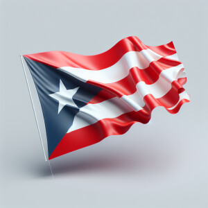 3d Puerto Rican flag
