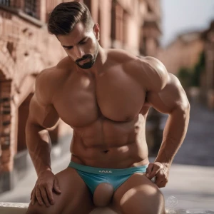 coach tiene un cuerpo peludo musculoso y miembro enorme con unas...