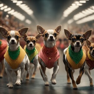 Produce a 3D animation in 8K Ultra HD quality that depicts biped...