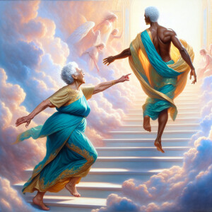 Prompt:  An ultra realistic oil painting of an Olive-african-Ame...