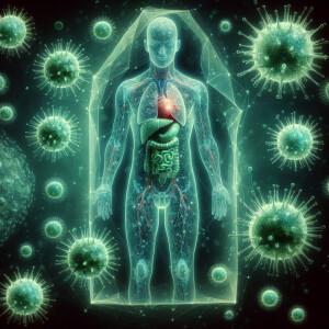 Viruses entering a human body