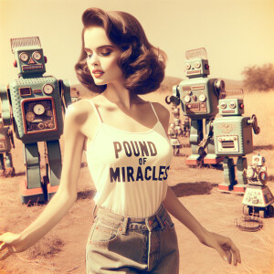 Color film photograph of stunning 25-year-old brunette woman dan...