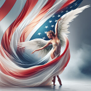 a woman belly dancer dancing covered head to toe by a translucen...