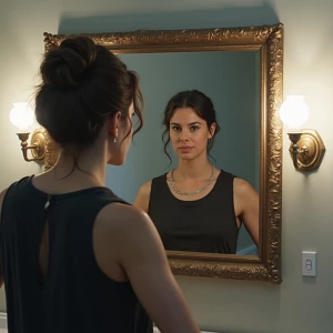 I saw you in the mirror, but it wasn’t your face.