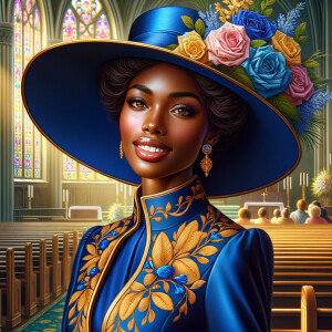 create a realistic airbrushed illustration of an African America...