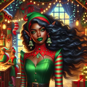 A highly detailed, realistic whimsical festive and vibrant airbr...