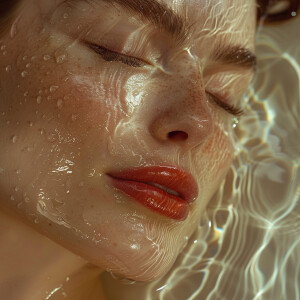 Capture a high-resolution, slow-motion semi-close-up of flawless...