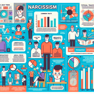 Design an informative illustration depicting key facts about nar...