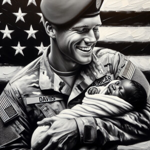 oil base painting dynamic brush strokes, close up, white America...