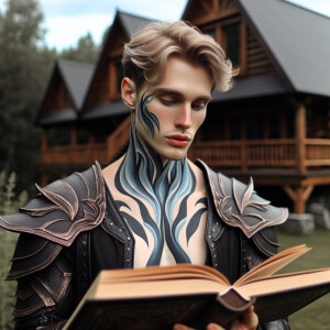 Caranthir-Ar-Fieniel from the Witcher. Black eldritch armor. Pal...