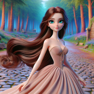 Head to toe Disney character female photorealistic