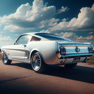 1965 Ford mustang fastback white