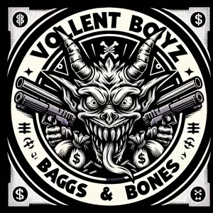 Color pop Create a bold horror themedmascot logo featuring a men...