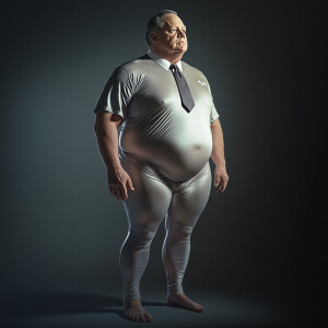 Create a hyper-realistic full-body image scan of Brian Buhlinger...