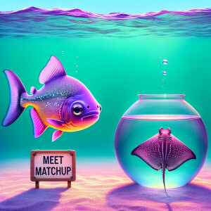 Realistic
Ocean
Cute Purple neon green piranha with no teeth....