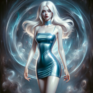 Full body view, photo realistic glossy oil painting cartoon char...