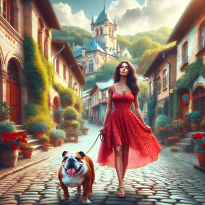 hyper-realistic hyper detailed whimsical image of  a 150-pound w...