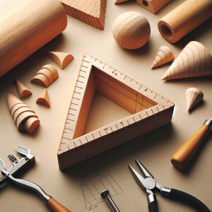 Diseña un molde sencillo en madera para cono en forma triangular...