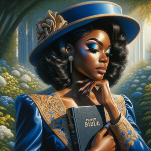 Render an airbrush oil painting of an African American woman wit...