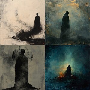 The Black Taoist journeying into the vast nothingness of the Tao