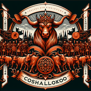 Emblem of Copper bull and minions kingdom with red text CBO PASH...