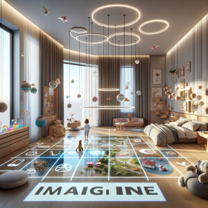 воплощения графических элементов в детских интерьерах, такие как...