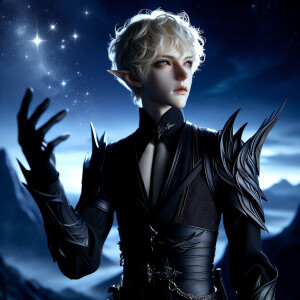 Caranthir-Ar-Fieniel from the Witcher uses magic to alter the st...