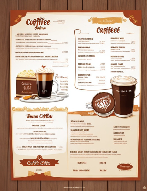 Coffee Shop Menu