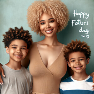 A mixed Afrocentric light skin woman very curvaceous standing ne...