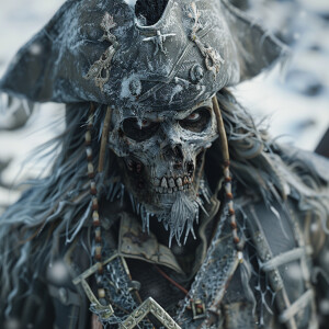 Zombie pirates,  hoarfrost, masterpiece, ultra-detailed, ultra-r...